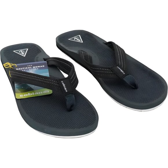 Cobian Men's Anchor Black Sandals - Size 11 for Comfort and Style - Picture 1 of 6